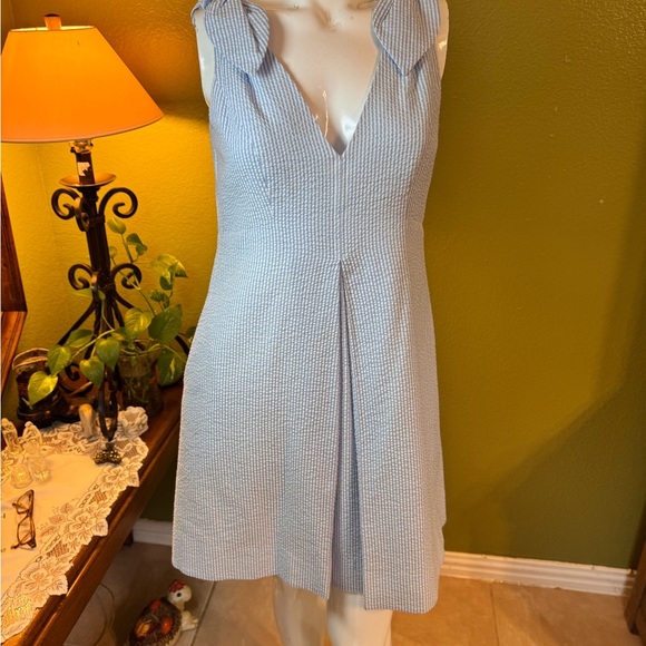 1901 Light Blue and White dress - Picture 12 of 13